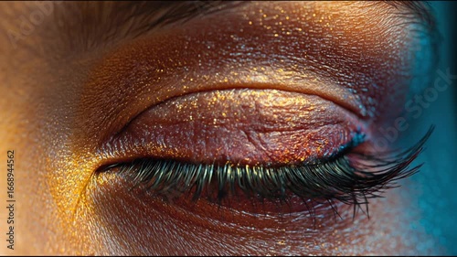 woman eye makeup