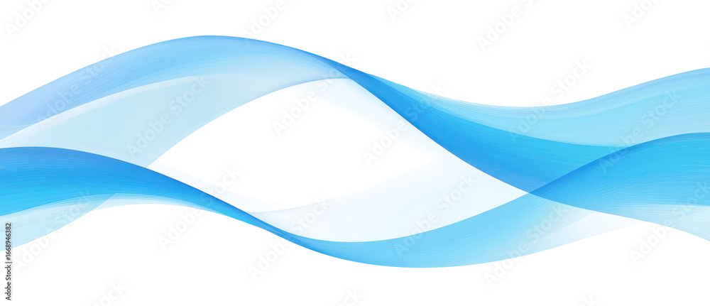 Obraz premium PNG Wave border frame blue graphics abstract.