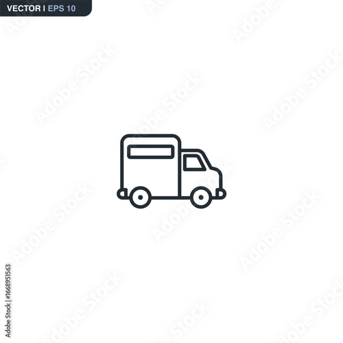 Wallpaper Mural Delivery, truck, linear style sign for mobile concept and web design Torontodigital.ca