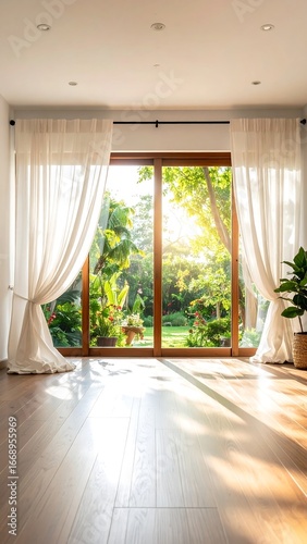 Sunny room with garden view (1)