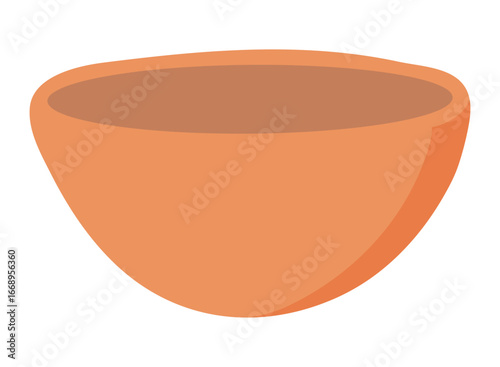 Ceramic teacup isolated on transparent. Flat vector illustration. Mid Autumn Festival design element, holiday clip art. Tableware, kitchen utensils, tea ceremony