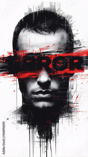 abstract concept with a man