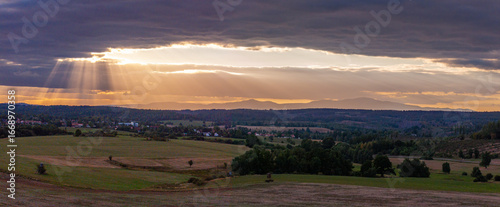 Allrode im Harz Sonnenuntergang Abendstimmung