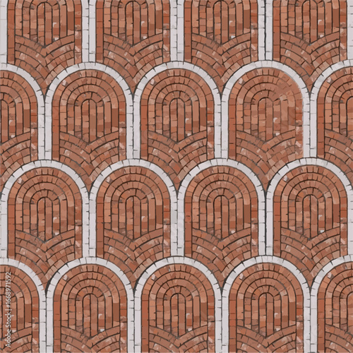 seamless pattern of old brick wall