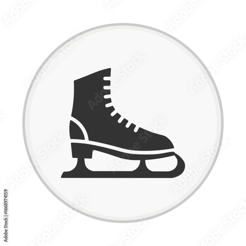 ice skates on white background