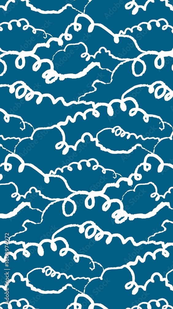 Obraz premium Blue iPhone wallpaper cute pattern design