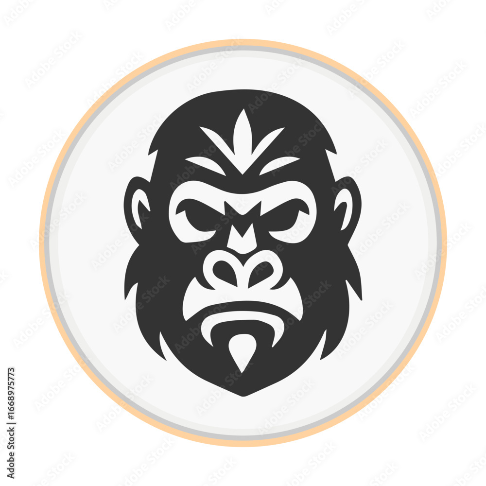 Fototapeta premium Angry Gorilla Icon
