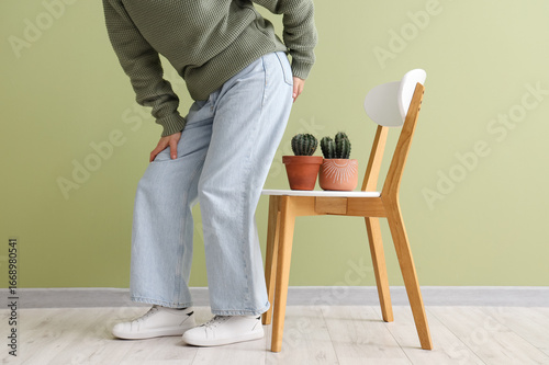 Mature woman with hemorrhoi...