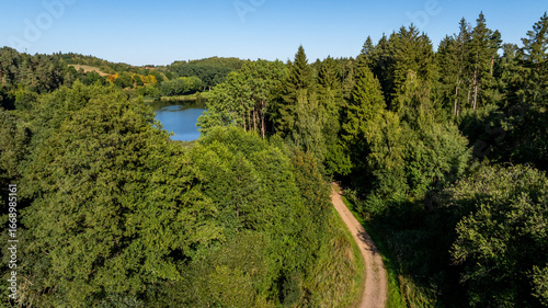 Luftbildaufnahme Mönchsteich Königerode Harz