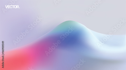 Soft and Abstract Waves are Beautifully Rendered with Multiple Gradient Colors and Artistic Designs