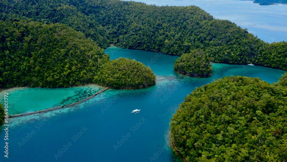 Obraz premium Sugba Lagoon, Philippines