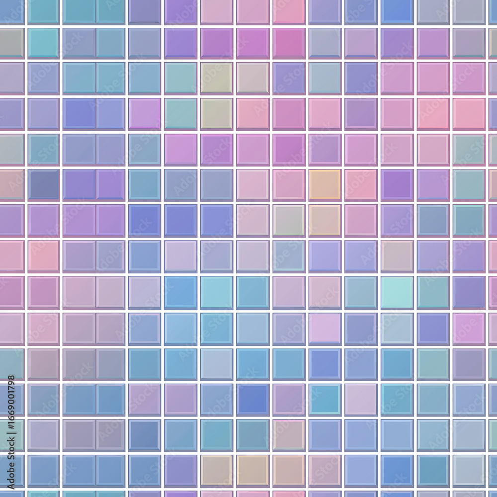 Fototapeta premium Seamless Pastel Vaporwave Grid Gradient Decorative Abstract Texture