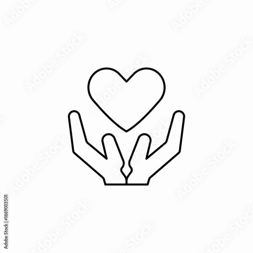 care save icon sign vector