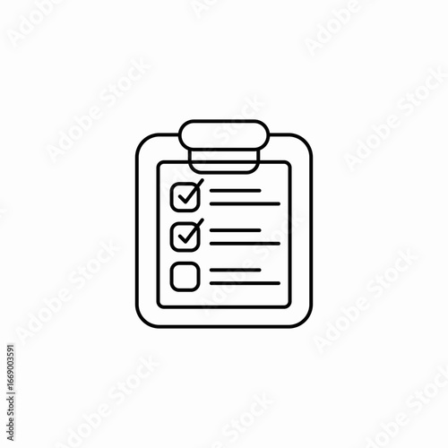 checklist todo icon sign vector