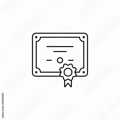 diploma award icon sign vector