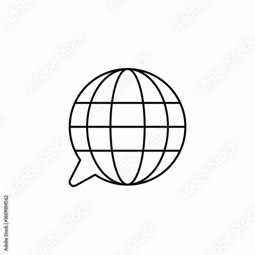 globe icon icon sign vector