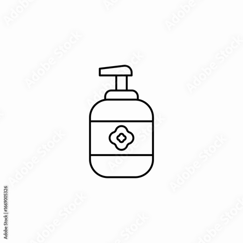 liquid soap dispencer icon sign vector