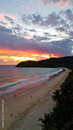 Sunset beach scene (3)