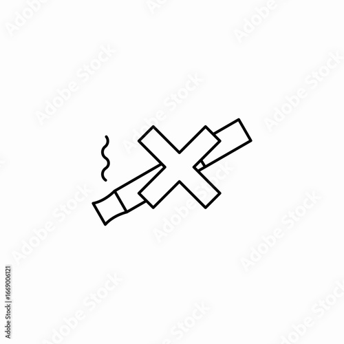 no smoking icon sign vector