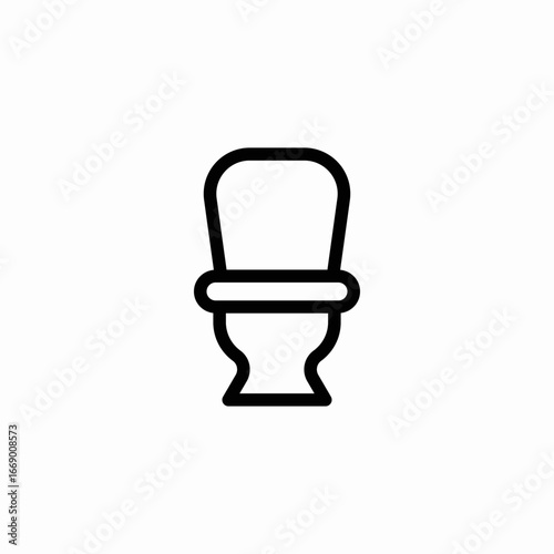 toilet bowl icon sign vector