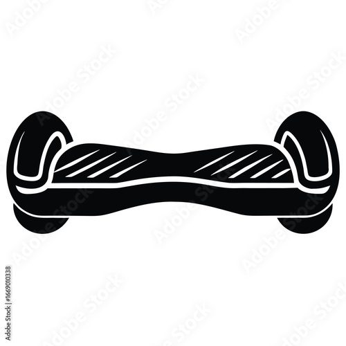 hoverboard silhouette vector art