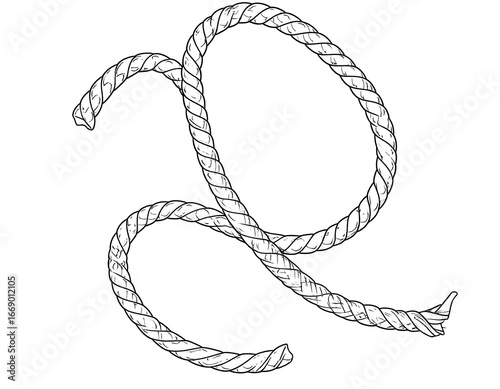 Twisted rope illustration