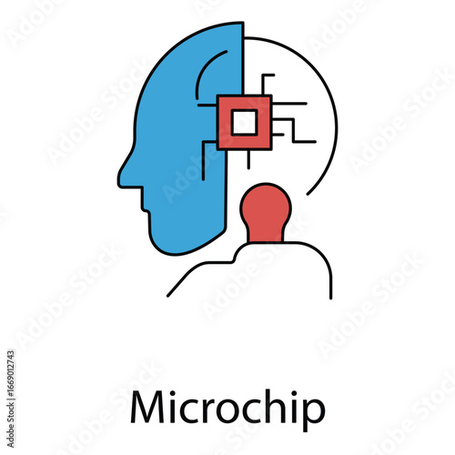 Central Processing Unit Microchip Artificial Intelligence Icon