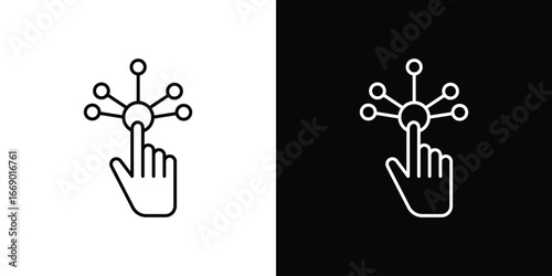 Interactive icons, vector best stroke icon EPS