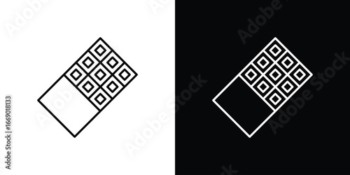 Chocolate icons, vector best stroke icon EPS