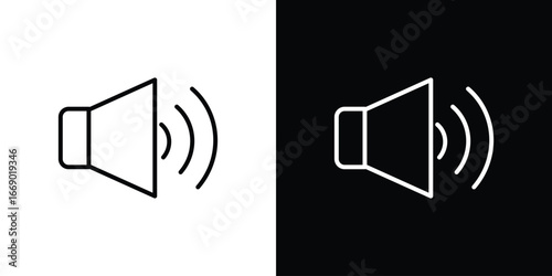 Volume icons, vector best stroke icon EPS