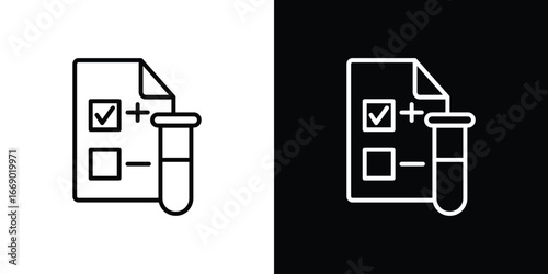 Test icons, vector best stroke icon EPS