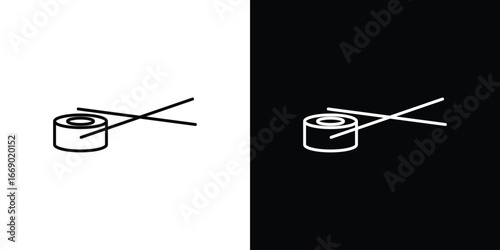 Sushi icons, vector best stroke icon EPS