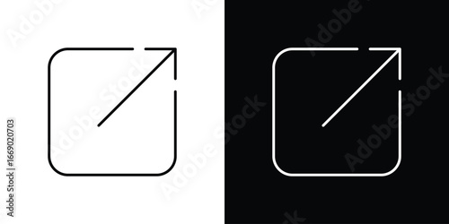 Share icons, vector best stroke icon EPS
