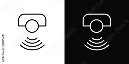 Sensor icons, vector best stroke icon EPS