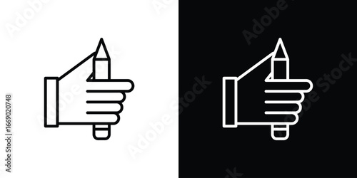 Self expression icons, vector best stroke icon EPS