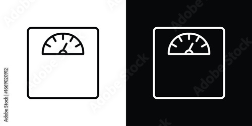 Scale icons, vector best stroke icon EPS