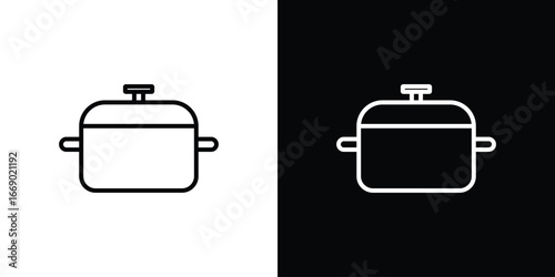 Pot icons, vector best stroke icon EPS
