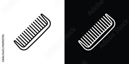 Hair brush icons, vector best stroke icon EPS