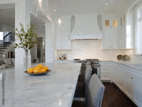 A bright, airy kitchen with...