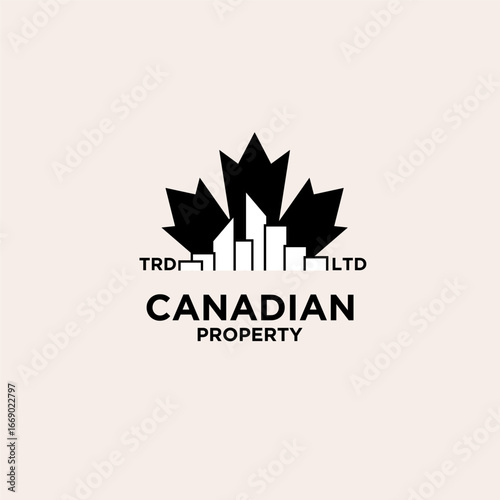 premium canadian property logo design