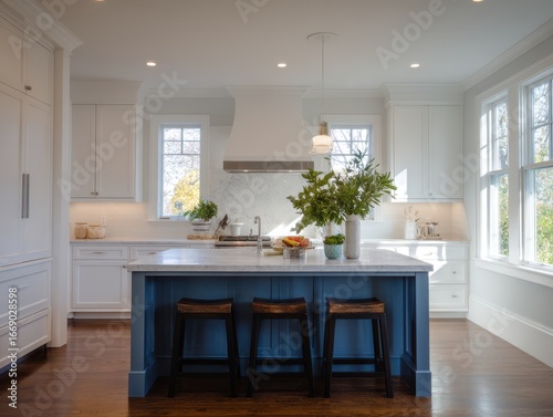 A bright and airy kitchen i...