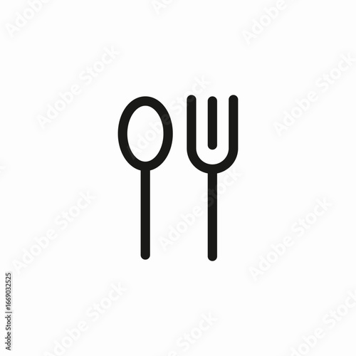 fork spoon icon sign vector
