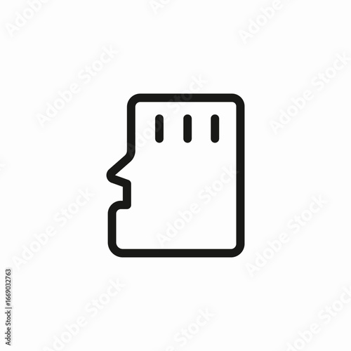 memory card icon sign vector