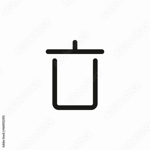 open trash icon sign vector