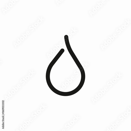 single drop icon sign vector