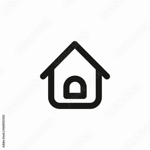 simple house icon sign vector