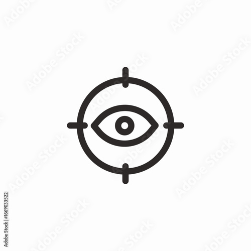 target eye icon sign vector