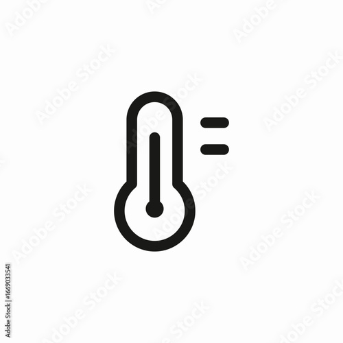 thermometer tool icon sign vector