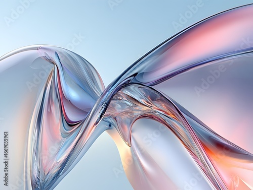 Abstract Pastel Liquid Flowing Swirls Design