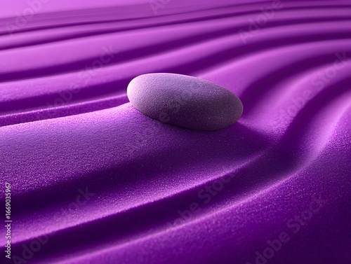 Purple Sand Zen Garden Serenity Stone Meditation Balance